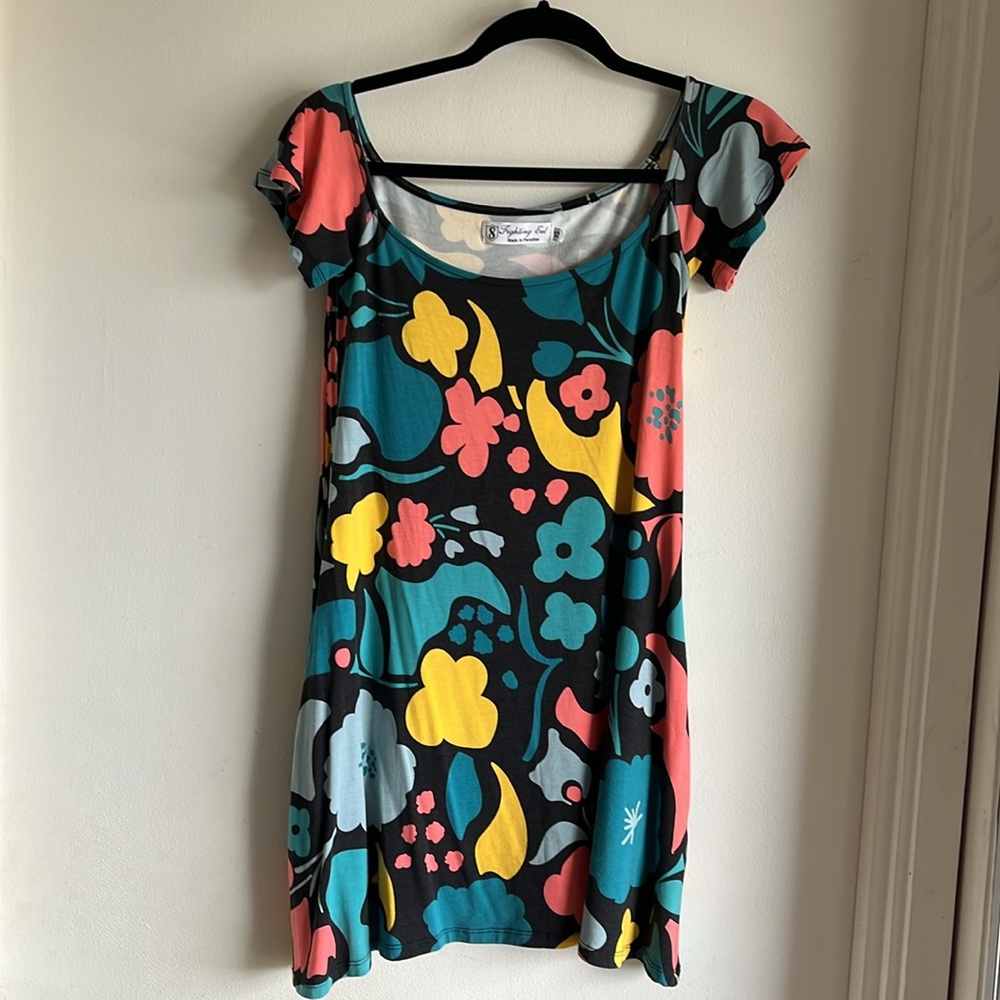 XS Fighting Eel - Dress Lula in Mod Print